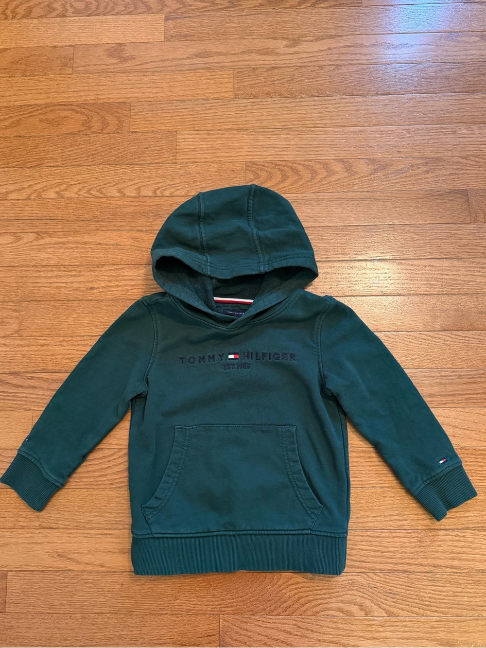 Tommy Hilfiger Green Logo Hoodie Sweatshirt